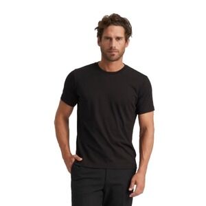 A19 SON of a TAILOR Mens Black 100% Supima Cotton Short Sleeve Crew Neck T-Shirt